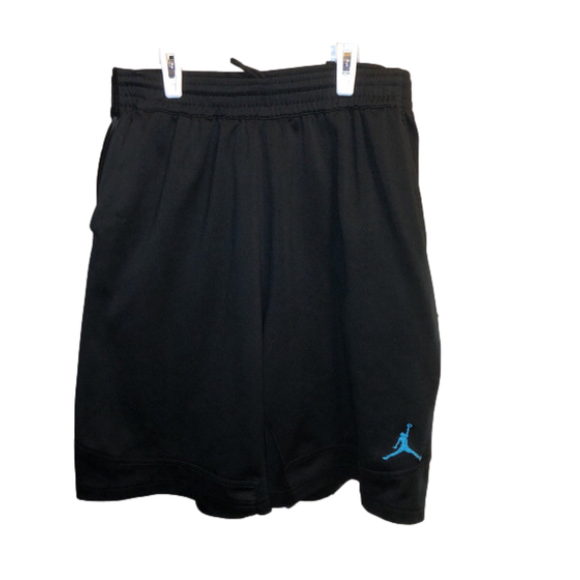 Jordan Other - Jordan Basketball Dri Fit Shorts Black/Teal Embroidered Jordan Emblem Size XL